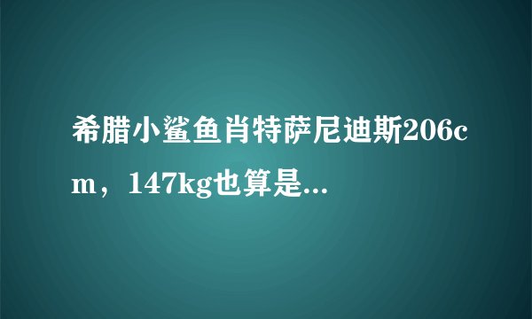 希腊小鲨鱼肖特萨尼迪斯206cm，147kg也算是矮个中锋，和海耶斯一对一谁占优势？