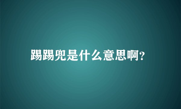 踢踢兜是什么意思啊？