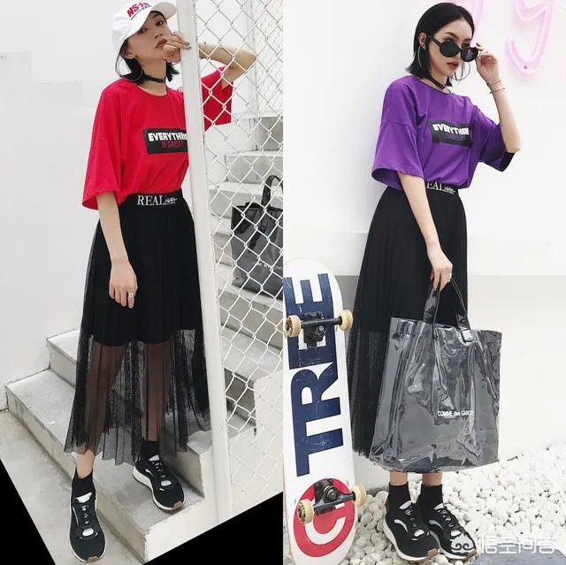 黑色纱裙怎么搭?