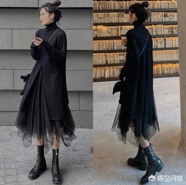 黑色纱裙怎么搭?