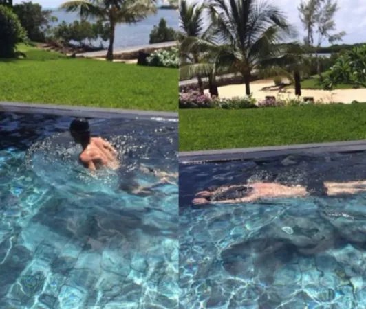 哈文罕见晒比基尼照 哈文和李咏最新美丽照片