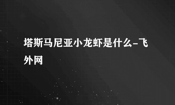 塔斯马尼亚小龙虾是什么-飞外网