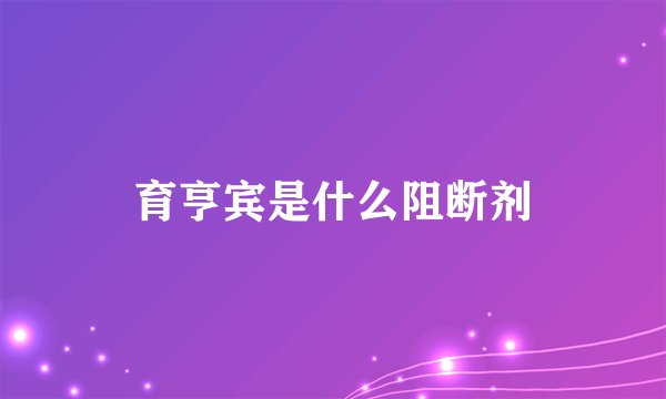 育亨宾是什么阻断剂