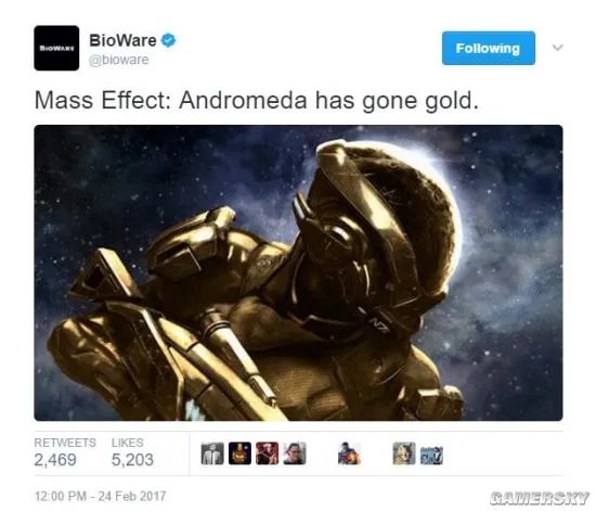 《质量效应：仙女座》PC配置公布 推荐1060+16GB