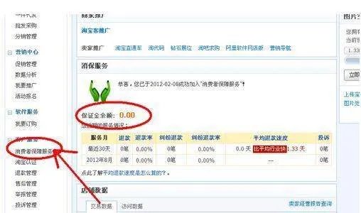 淘宝保证金能退吗