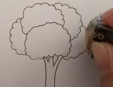 植树节画画简单又漂亮的画二年级 小学生二年级植树图画