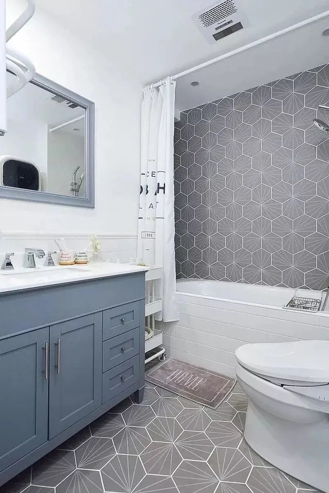 适合卫生间铺的地砖，56款效果美图供参考！