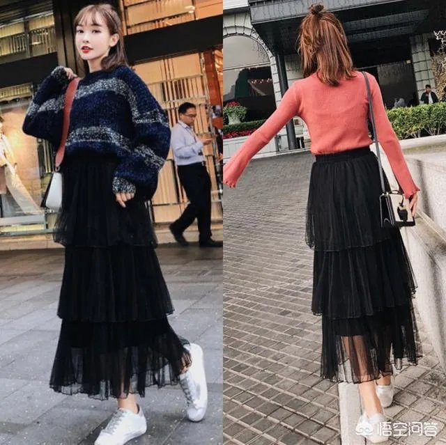 黑色纱裙怎么搭?