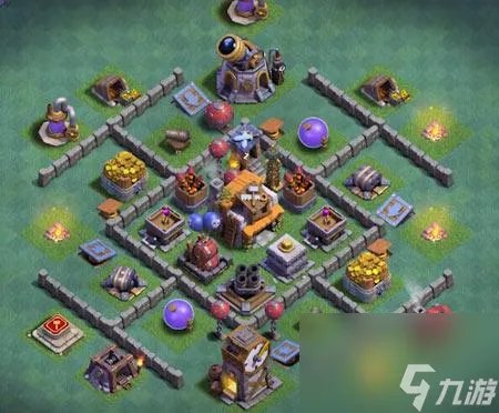 部落战争5本最强布局 建筑大师基地阵型详解