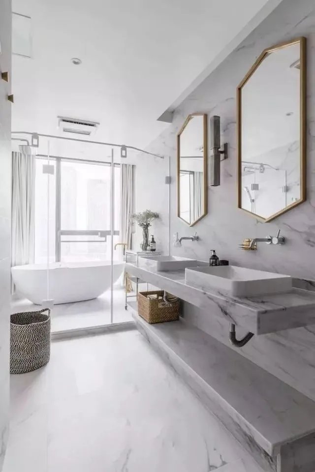 适合卫生间铺的地砖，56款效果美图供参考！