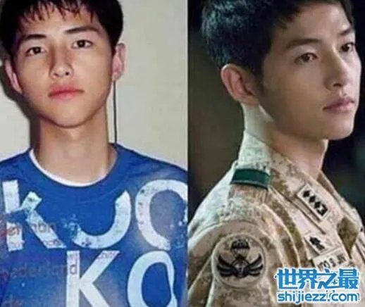 宋仲基整容前的照片对比，和亲妹妹容貌相差巨大 