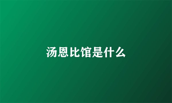 汤恩比馆是什么