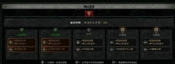 暗黑4声望奖励怎么领