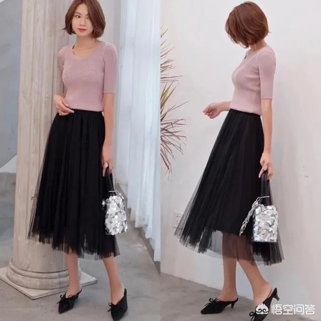 黑色纱裙怎么搭?