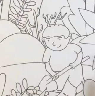 植树节画画简单又漂亮的画二年级 小学生二年级植树图画