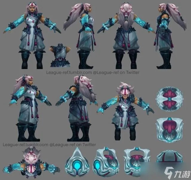 《英雄联盟》纯白之月皮肤一览 纯白之月系列皮肤原画造型预览