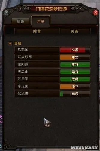 《斗战神》声望系统全攻略