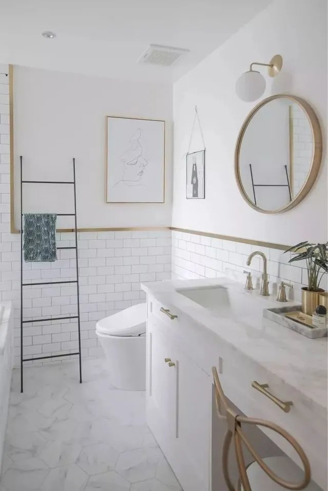 适合卫生间铺的地砖，56款效果美图供参考！