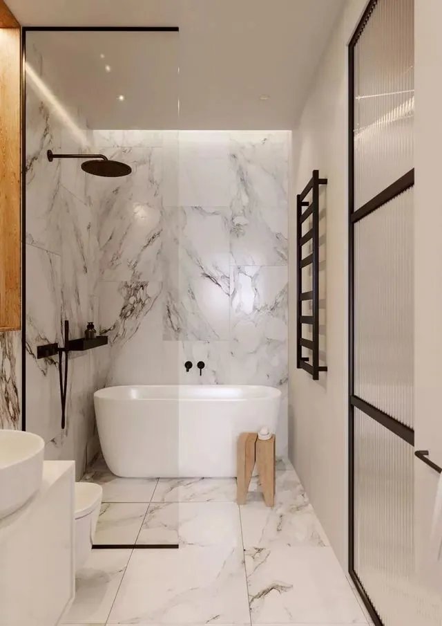 适合卫生间铺的地砖，56款效果美图供参考！