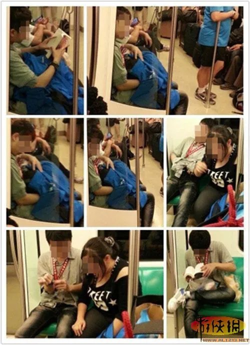 台湾地铁上演活春宫 学生情侣当众偷吃禁果