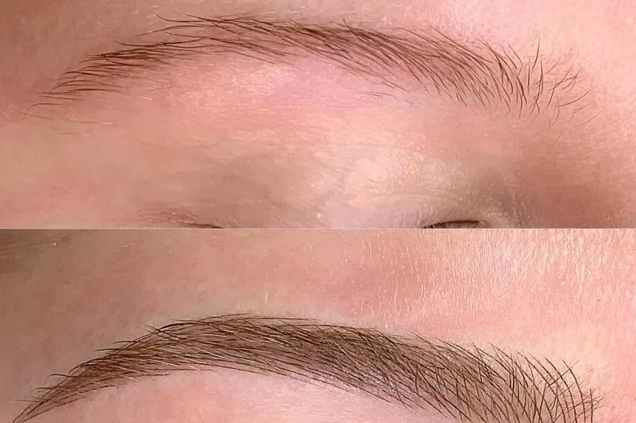 男生纹眉效果图