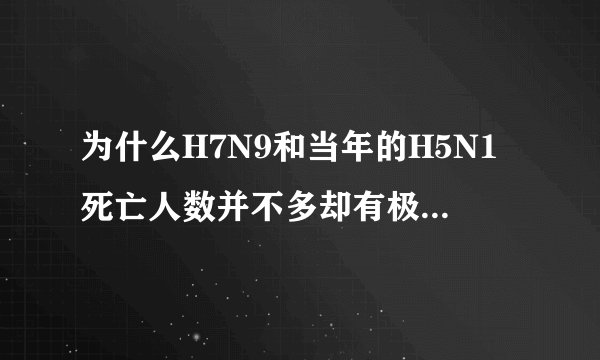 为什么H7N9和当年的H5N1死亡人数并不多却有极高的关注度？