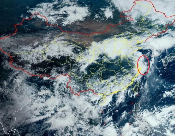 台风路径实时发布系统2020四号台风云图 台风黑格比最新卫星云图