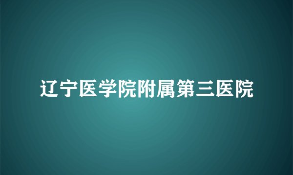 辽宁医学院附属第三医院