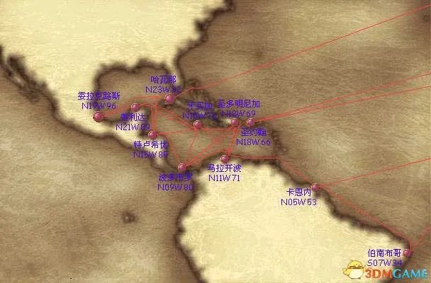 大航海时代4全地图 大航海时代4所有港口地图一览