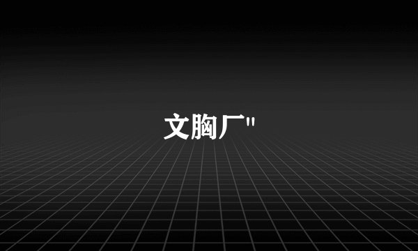 文胸厂