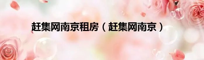 赶集网南京租房（赶集网南京）