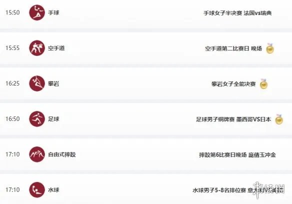东京奥运会8月6日赛程 8月6日奥运会赛程分享