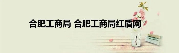 合肥工商局 合肥工商局红盾网