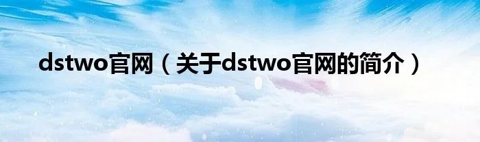 dstwo官网（关于dstwo官网的简介）