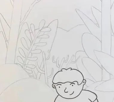 植树节画画简单又漂亮的画二年级 小学生二年级植树图画