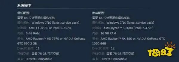 无主之地3配置要求 最低配置要求一览
