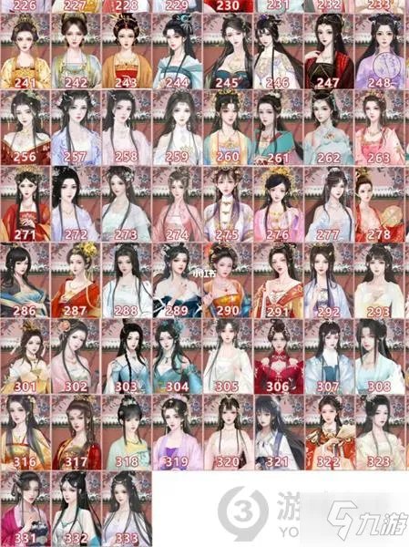 深宫曲立绘编号汇总 深宫曲立绘有什么