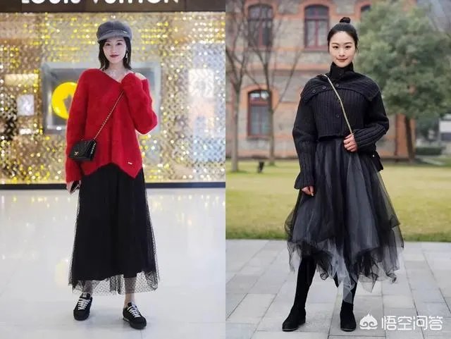 黑色纱裙怎么搭?