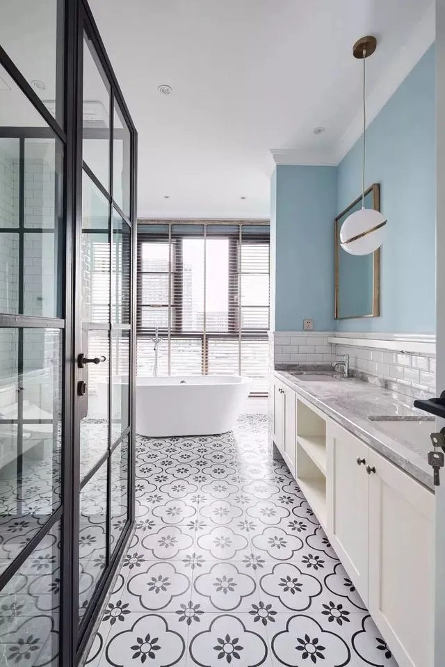 适合卫生间铺的地砖，56款效果美图供参考！