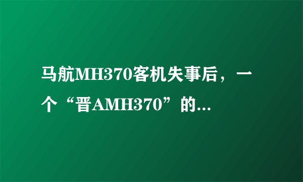 马航MH370客机失事后，一个“晋AMH370”的车牌号引发无数网友关注，其中“晋”代表的是（　　）                       A、陕西省  B、安徽省    C、云南省  D、山西省