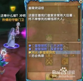 武林外传新皇陵探险攻略