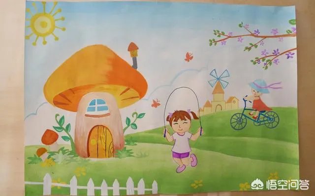 阳光下成长绘画作品主题的画该怎么画？