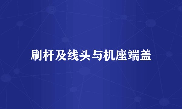 刷杆及线头与机座端盖