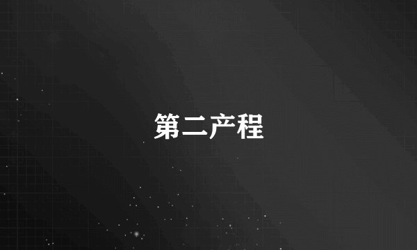 第二产程
