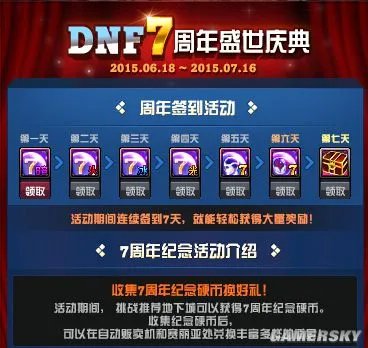 DNF7周年纪念硬币 DNF7周年纪念硬币怎么得