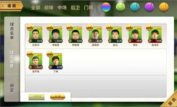 球员名单