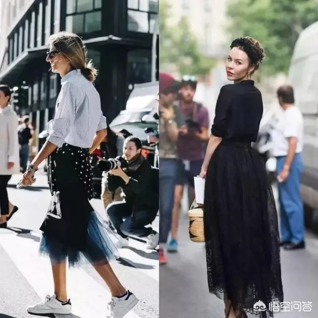 黑色纱裙怎么搭?