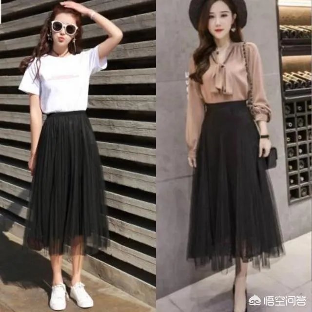 黑色纱裙怎么搭?