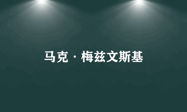 马克·梅兹文斯基
