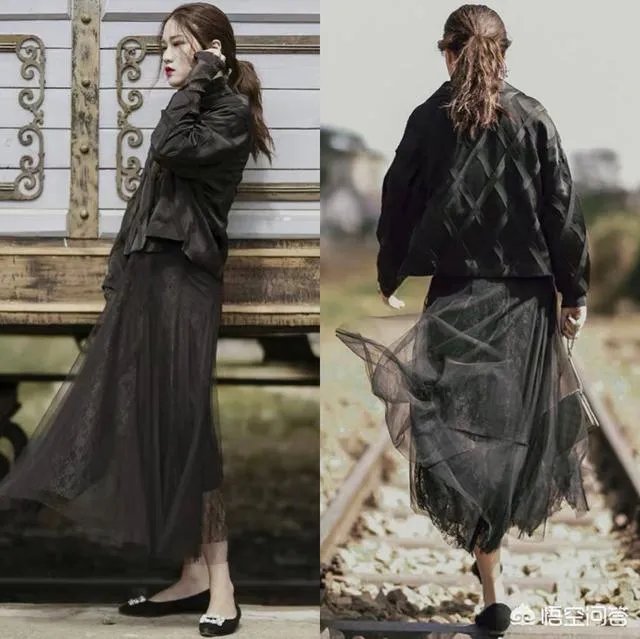 黑色纱裙怎么搭?